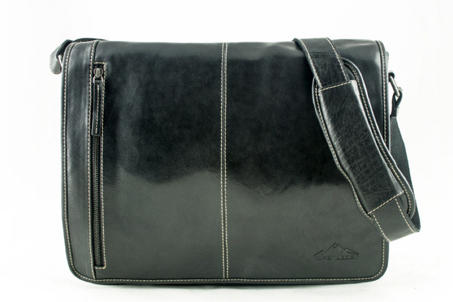 Alpenleder Messenger Bag Atlanta ebenholz