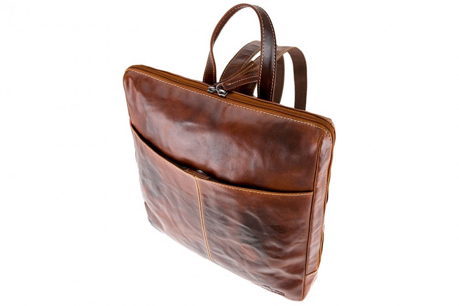 Alpenleder Rucksack Meran cognac