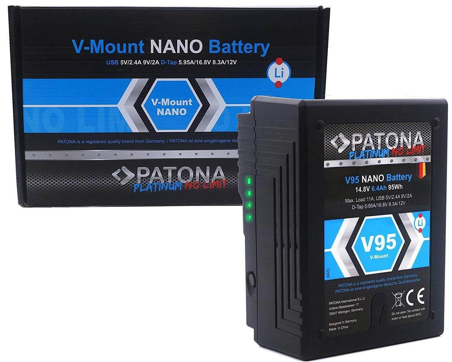 Patona V-Mount Akku - V95 Nano