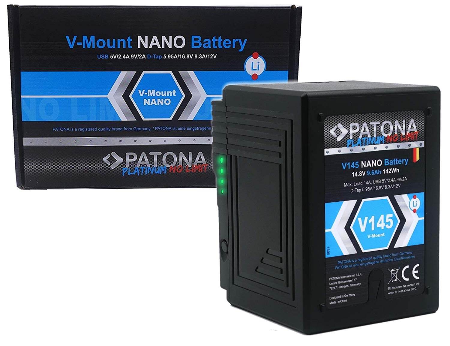 Patona V-Mount Akku - V145 Nano
