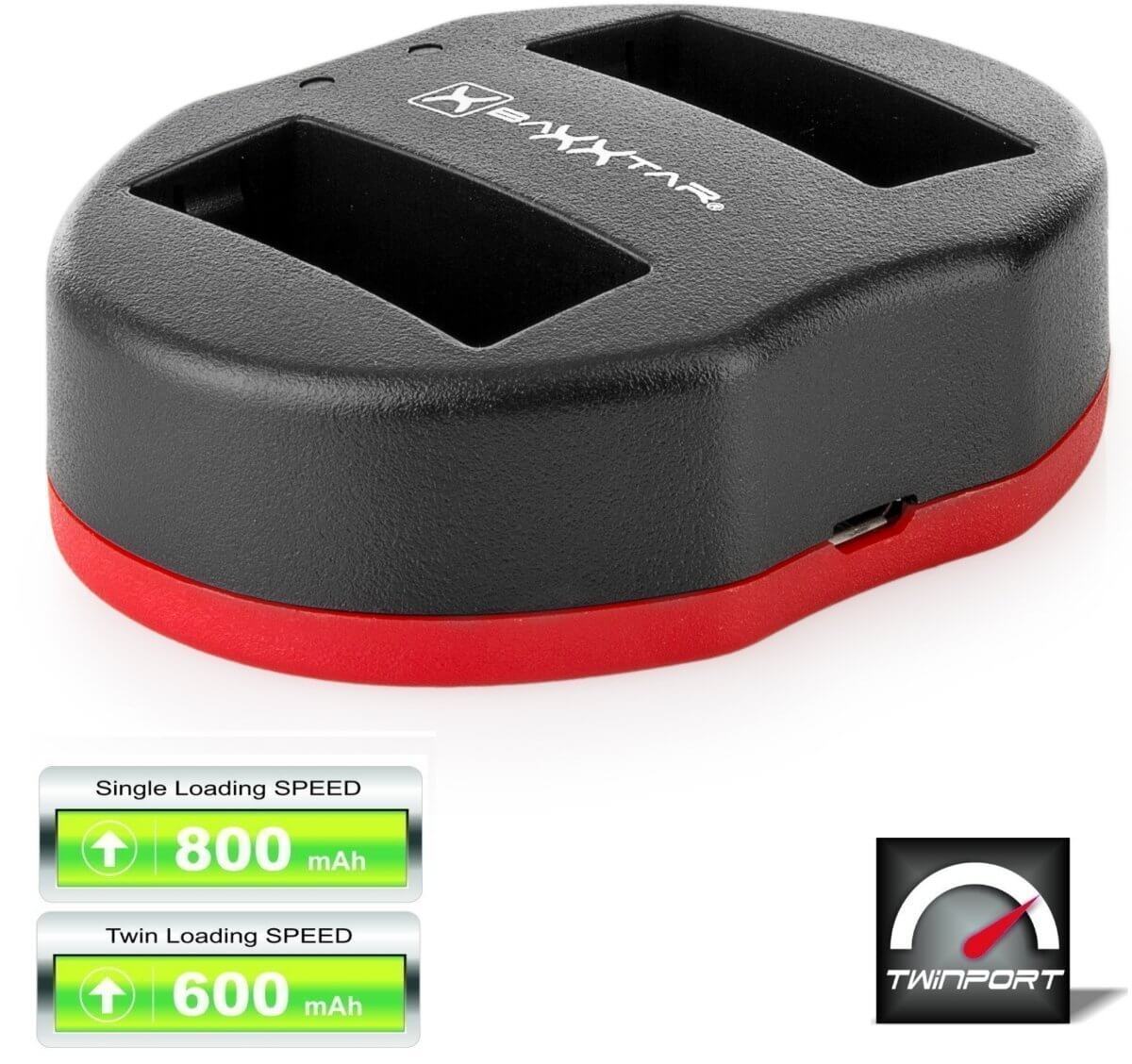 Baxxtar Twinport für Akku Canon LP-E8