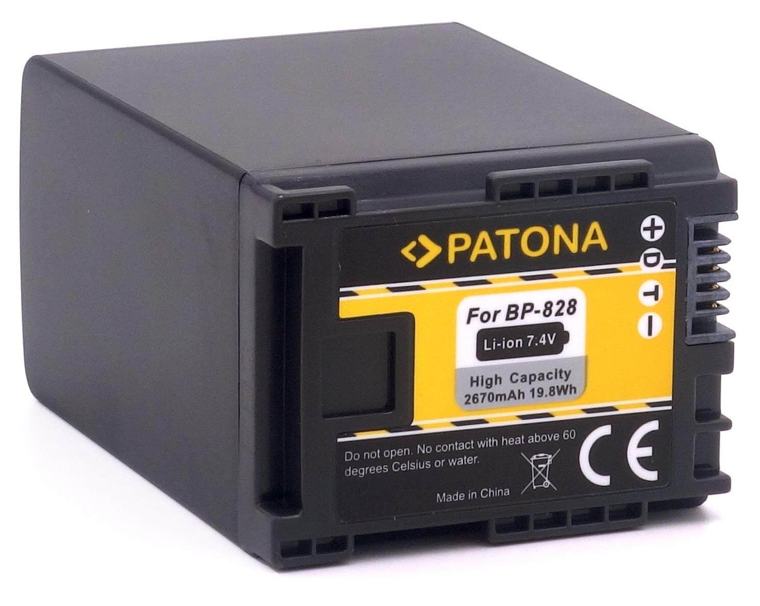 Patona Ersatz für Akku Canon BP-828
