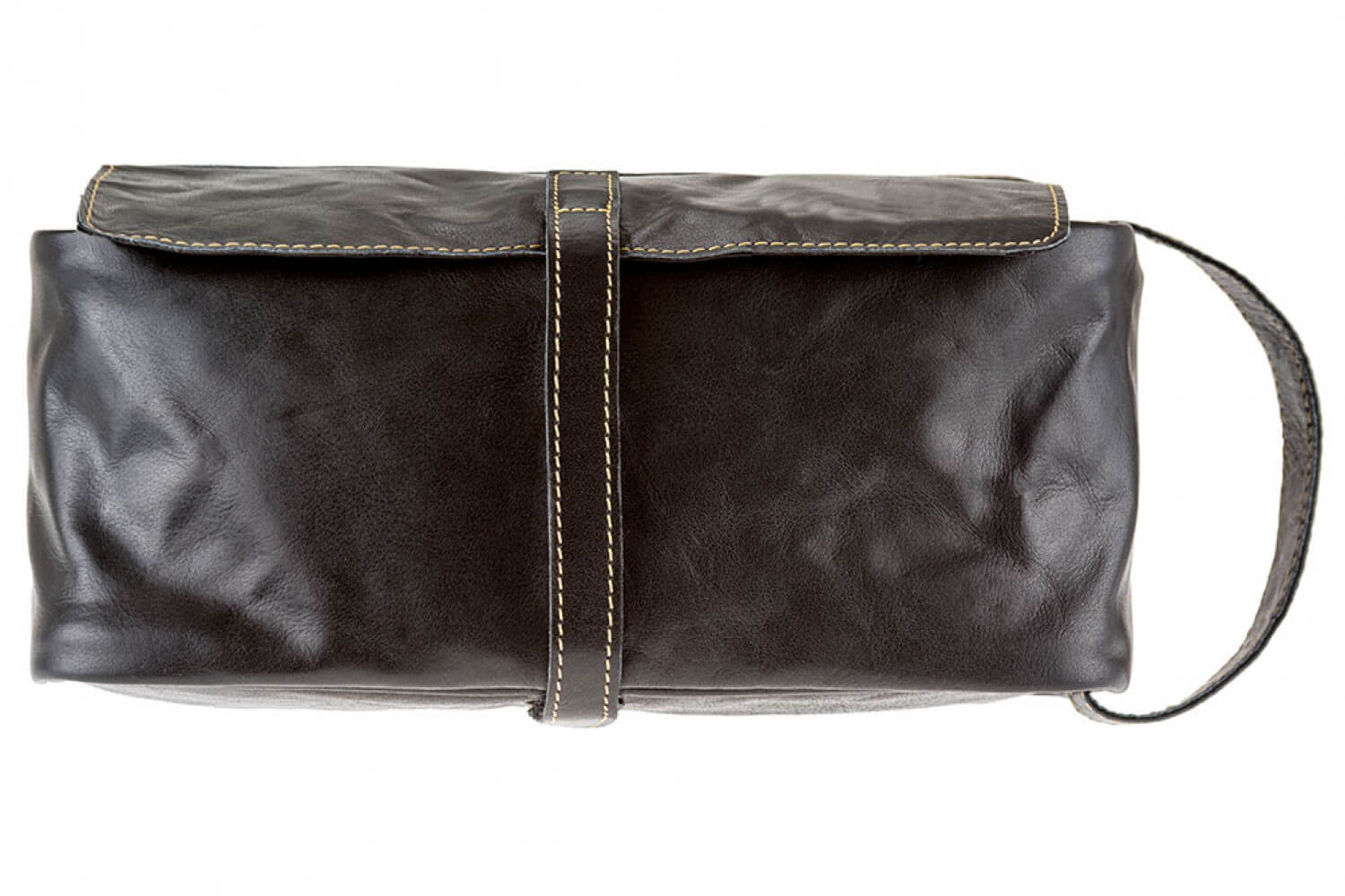 Alpenleder Kulturtasche Roll UP schwarz