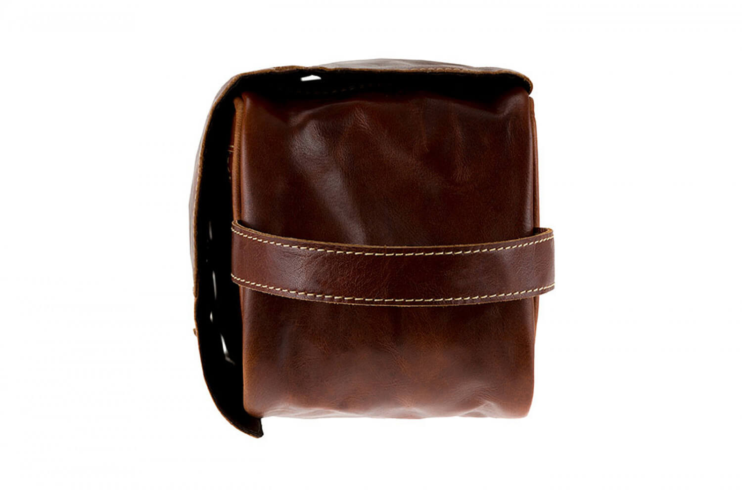 Alpenleder Kulturtasche Roll UP cognac
