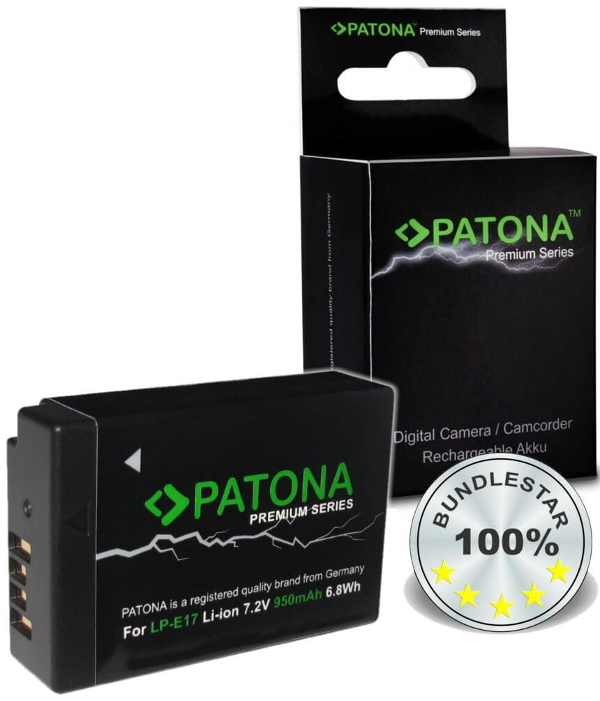Patona Premium Ersatz für Akku Canon LP-E17