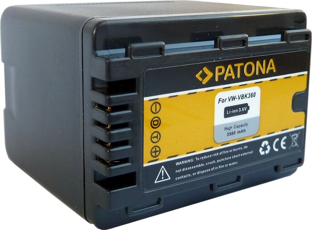 Patona Ersatz für Akku Panasonic VW-VBK360EK