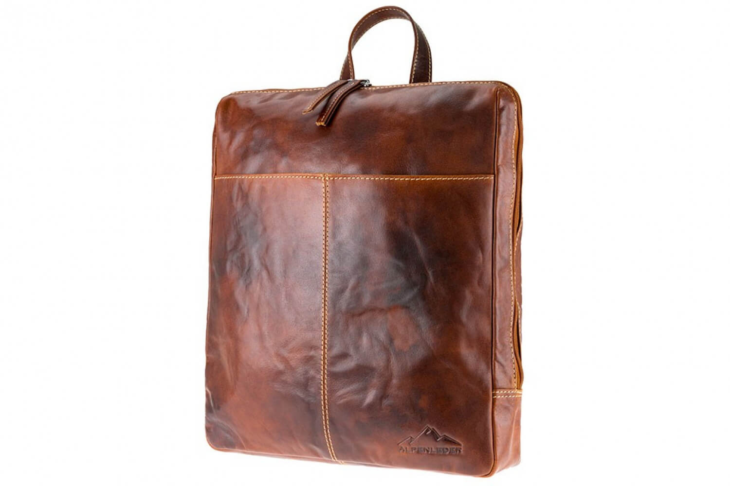 Alpenleder Rucksack Meran cognac