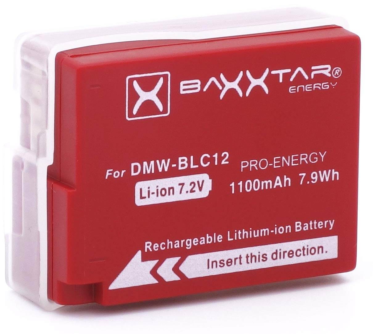 Baxxtar Ersatz für Akku Panasonic DMW-BLC12 / Leica BP-DC12