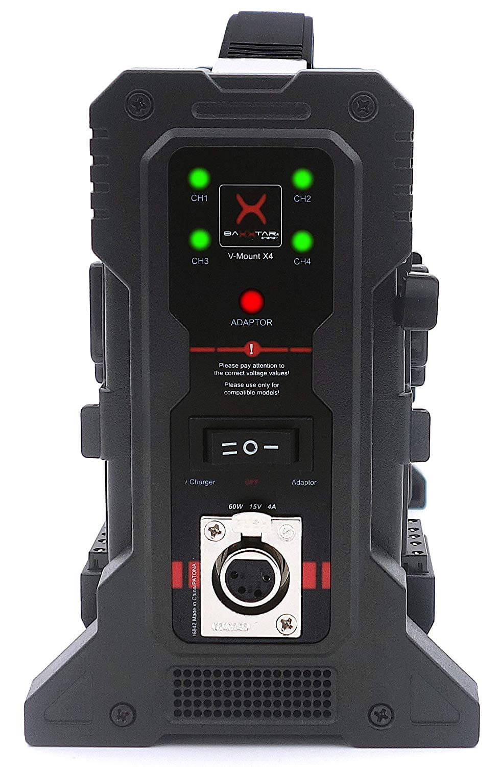 Baxxtar 4Kanal Laderät für VMount Akkus