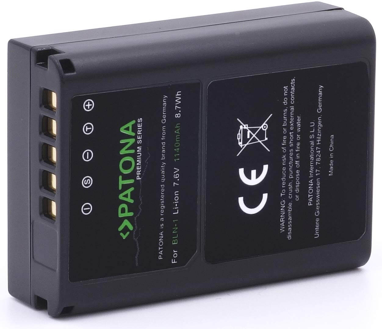 Patona Premium Ersatz für Akku Olympus BLN-1