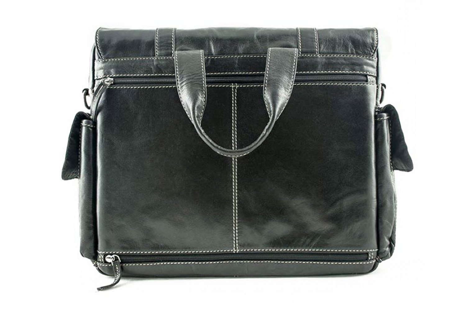 Alpenleder Messenger Bag Aosta Ebenholz