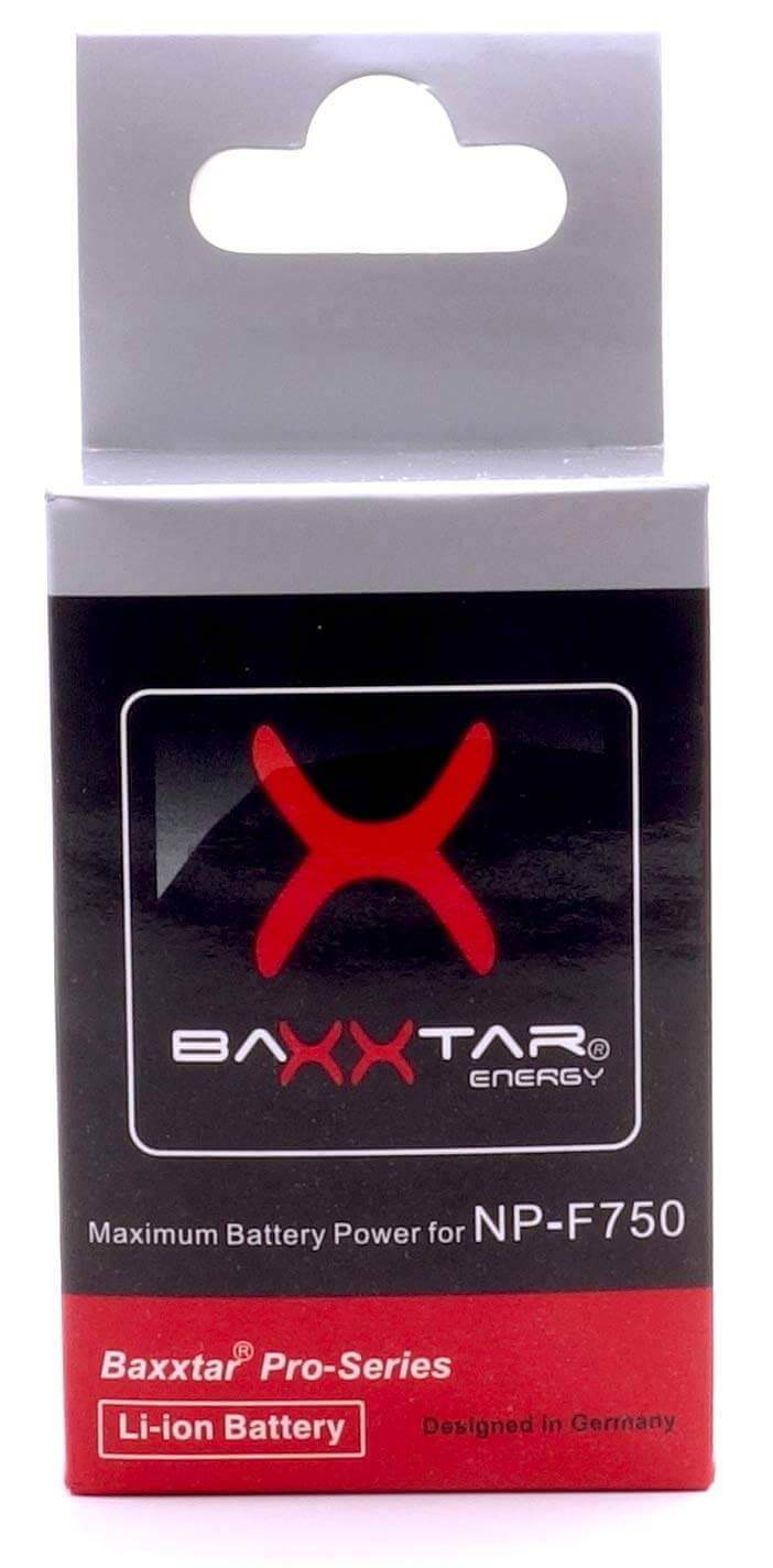 Baxxtar Ersatz für Akku Sony NP-F750