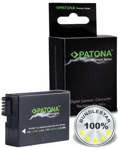 Patona Premium Ersatz für Akku Canon LP-E8
