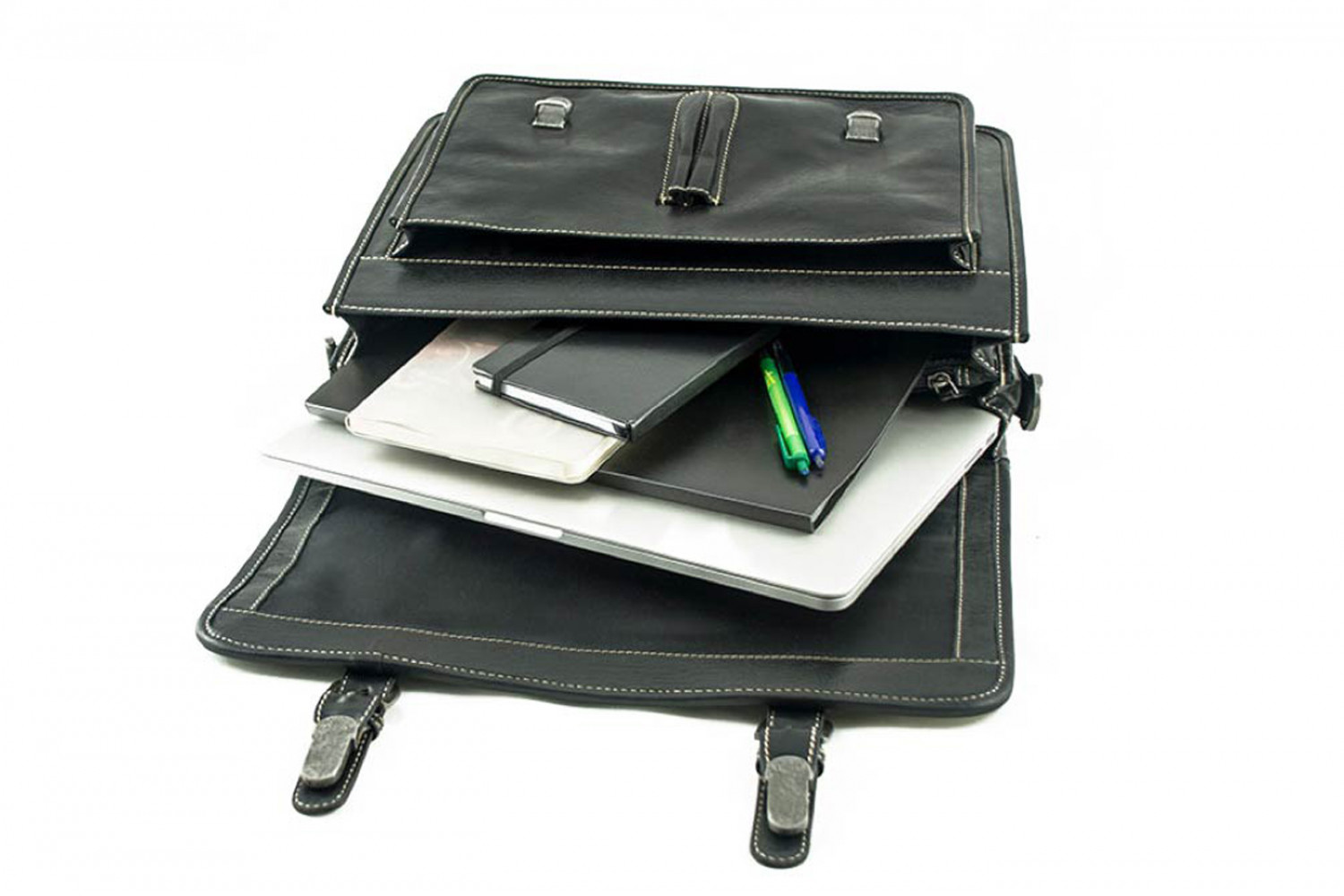 Alpenleder Aktentasche Ohio ebenholz