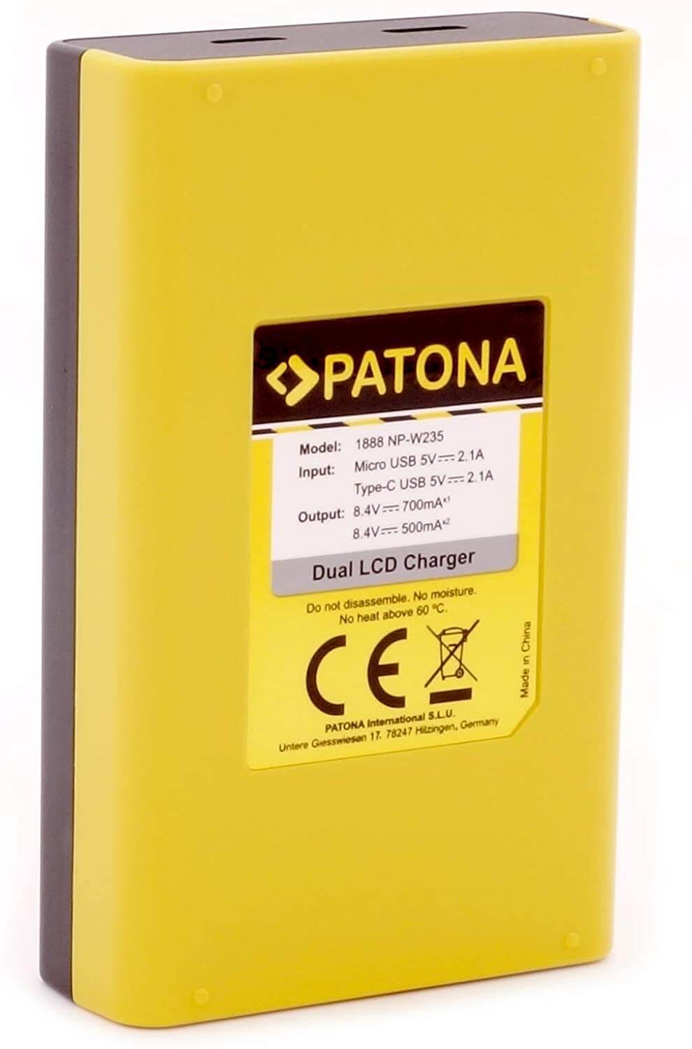 Patona Dual LCD Lader NP-W235