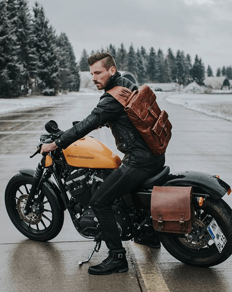 Alpenleder Rucksack Backpack Scrambler cognac