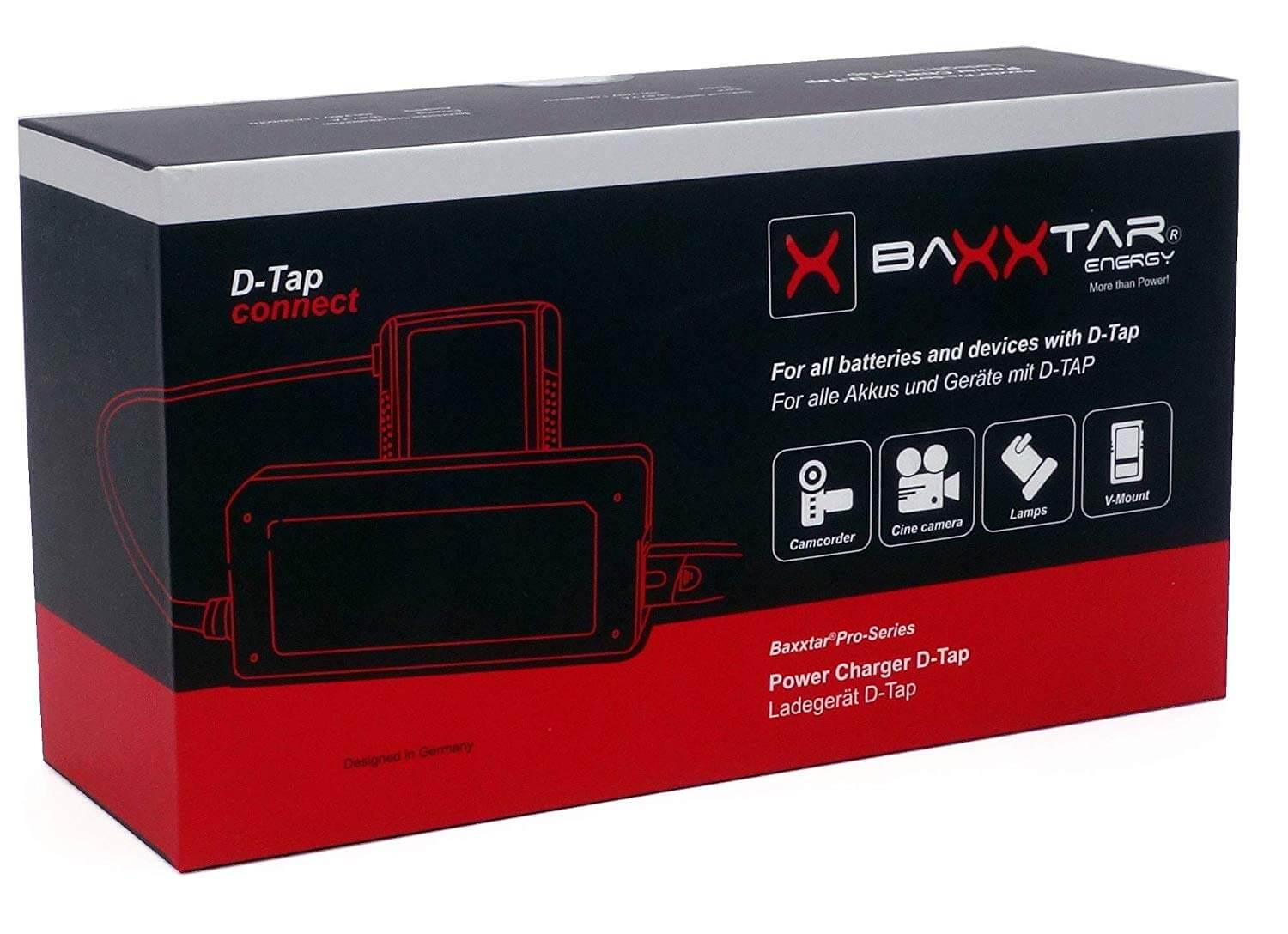 Baxxtar D-Tap Ladegerät für V-Mount Akkus
