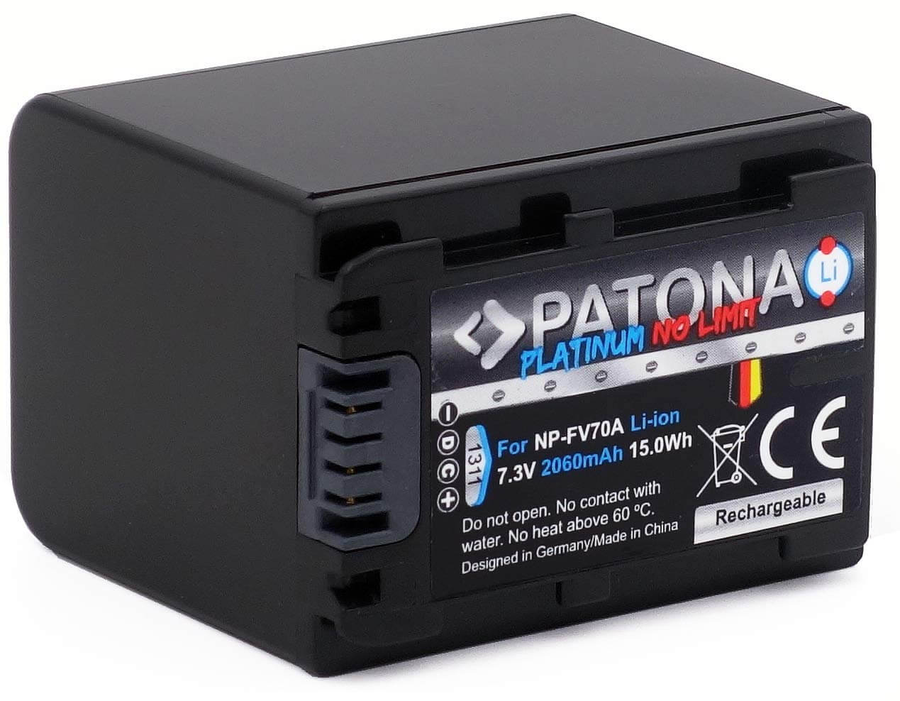 Patona Platinum Ersatz für Akku Sony NP-FV70A