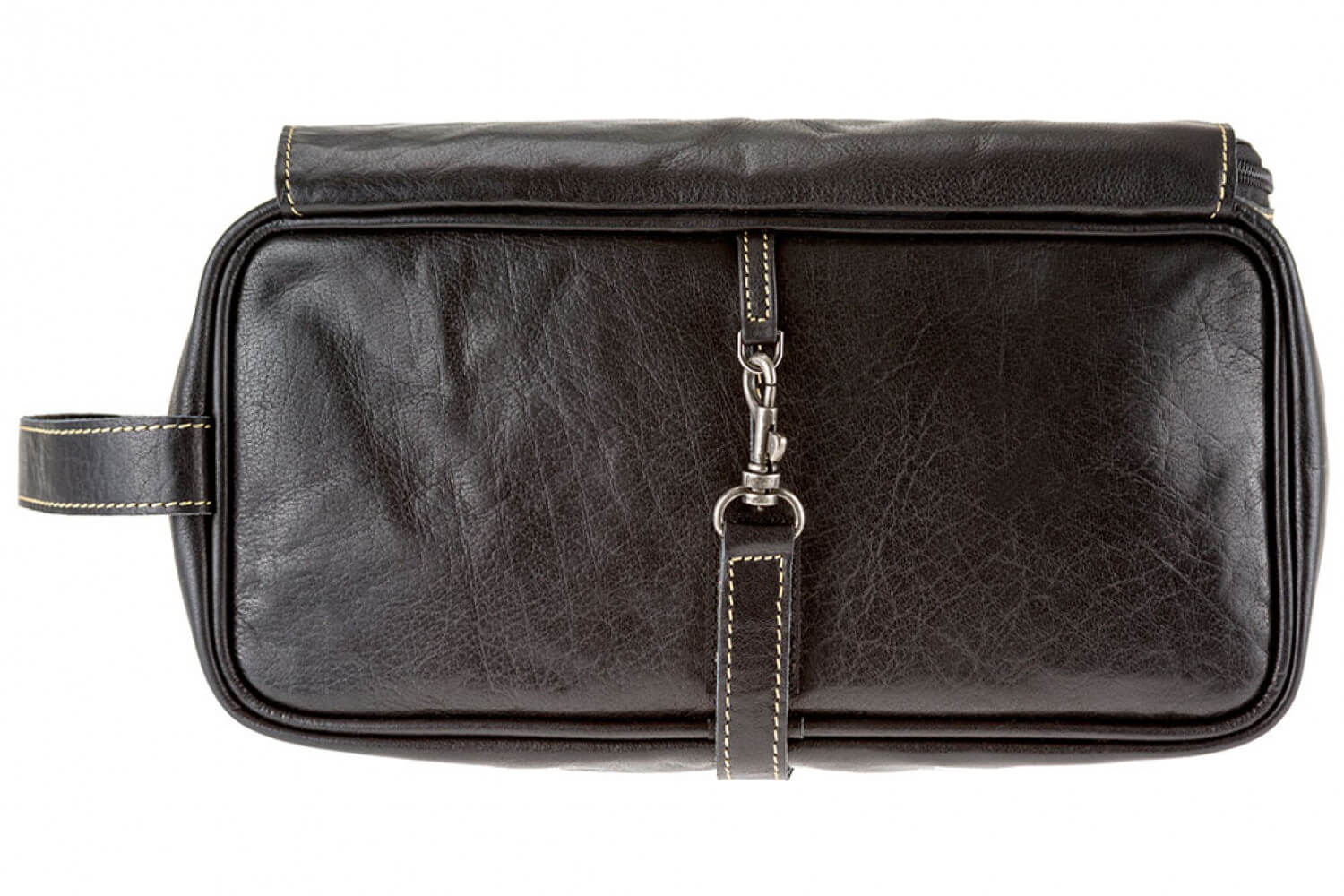 Alpenleder Kulturtasche Roll UP schwarz