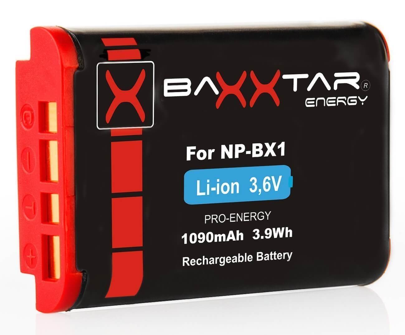 Baxxtar Ersatz für Akku Sony NP-BX1