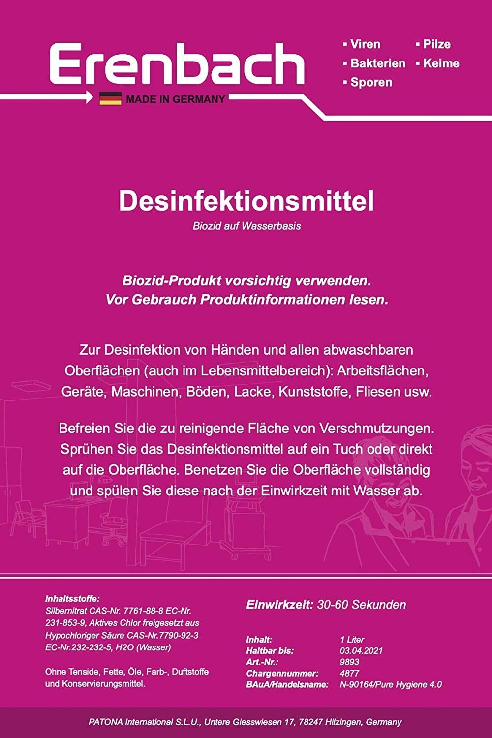 Erenbach Desinfektionsmittel 1000ml