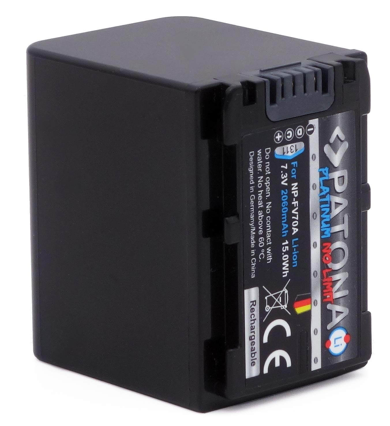 Patona Platinum Ersatz für Akku Sony NP-FV70A