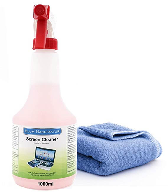 Blum Bildschirmreiniger 1000ml + Mikrofasertuch