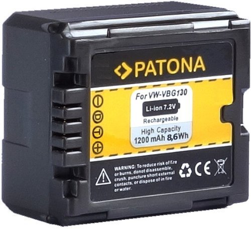 Patona Ersatz für Akku Panasonic VW-VBG130