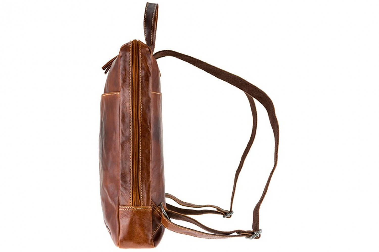 Alpenleder Rucksack Meran cognac