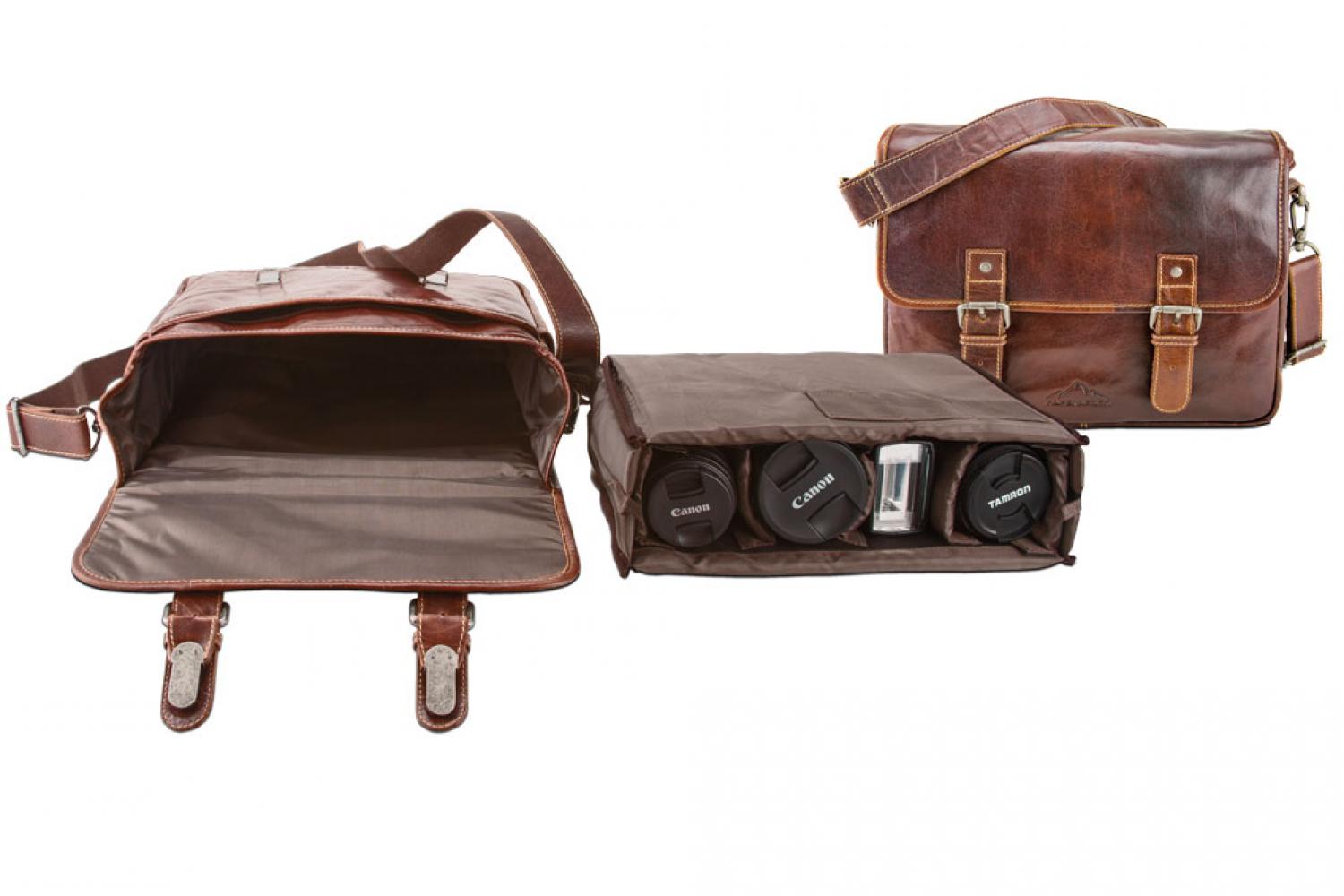 Alpenleder Kameratasche "Reporter"