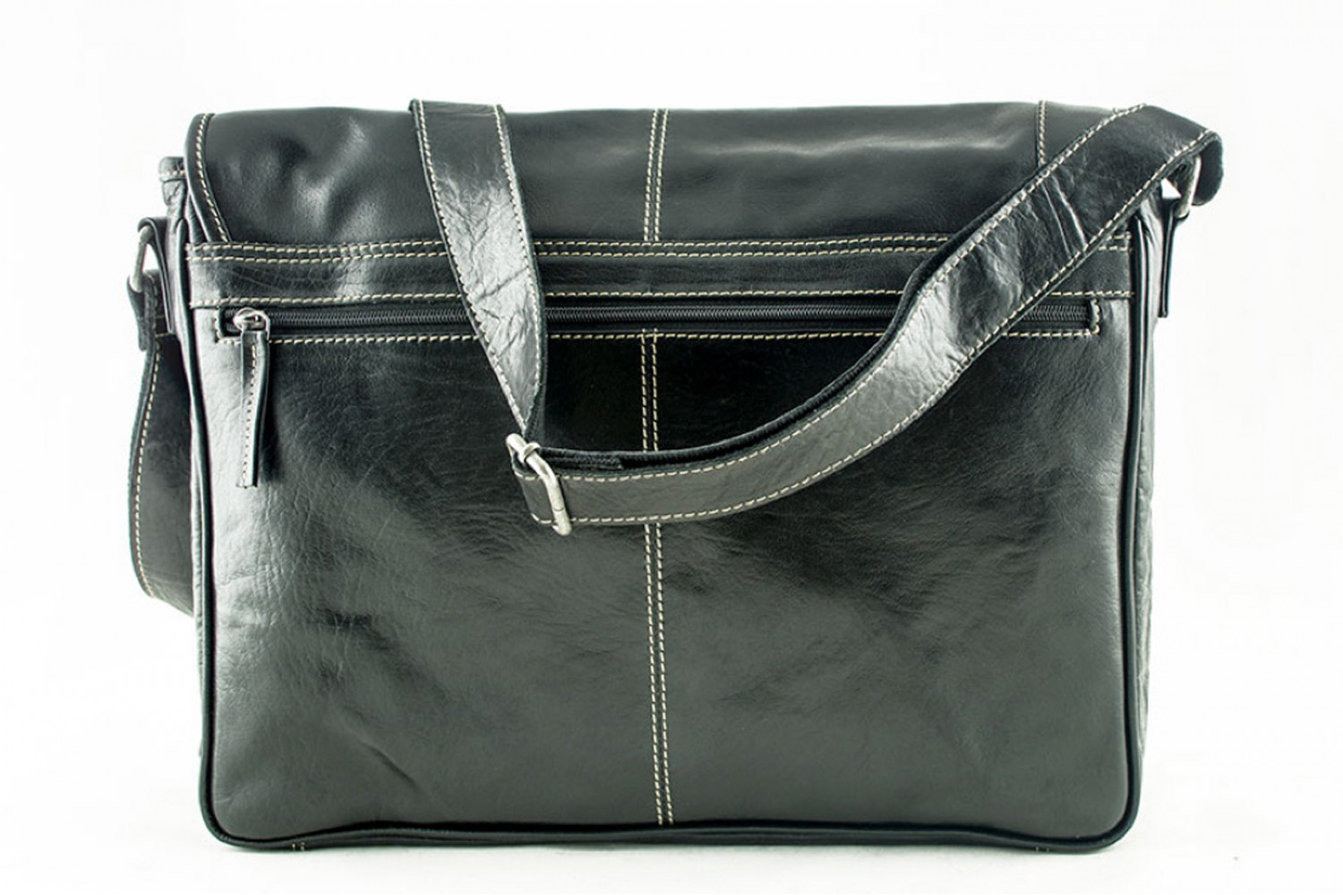 Alpenleder Messenger Bag Atlanta ebenholz