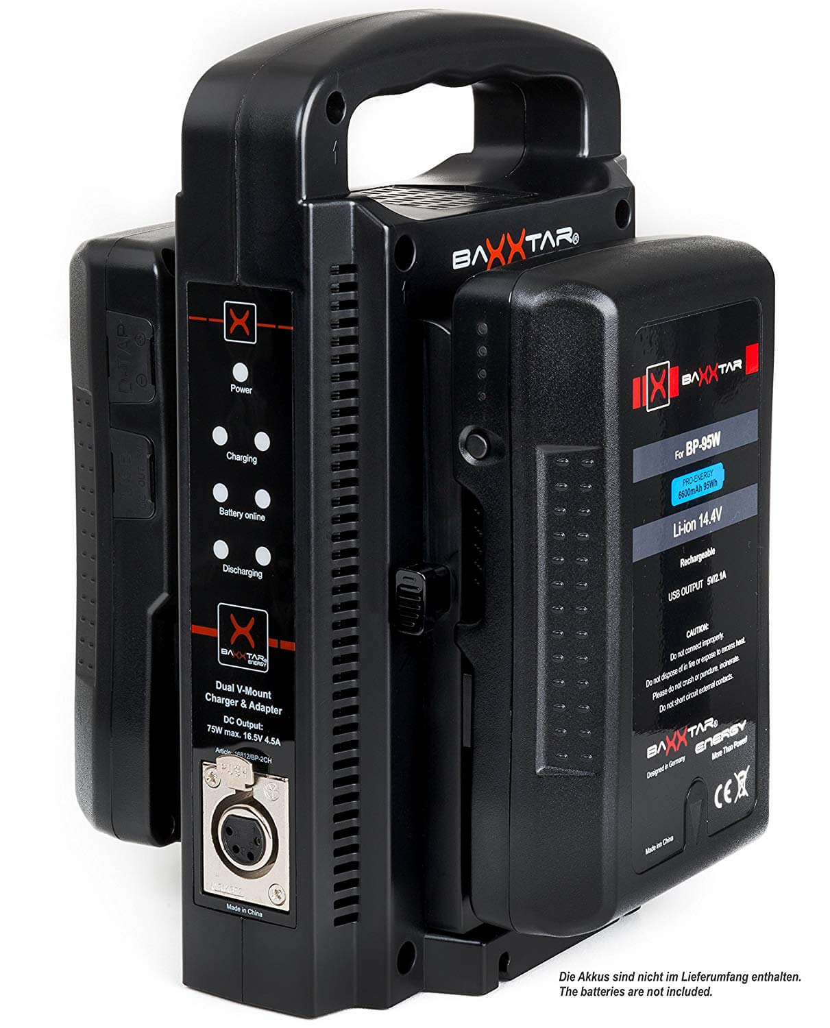 Baxxtar 2Kanal Ladegerät für VMount Akkus
