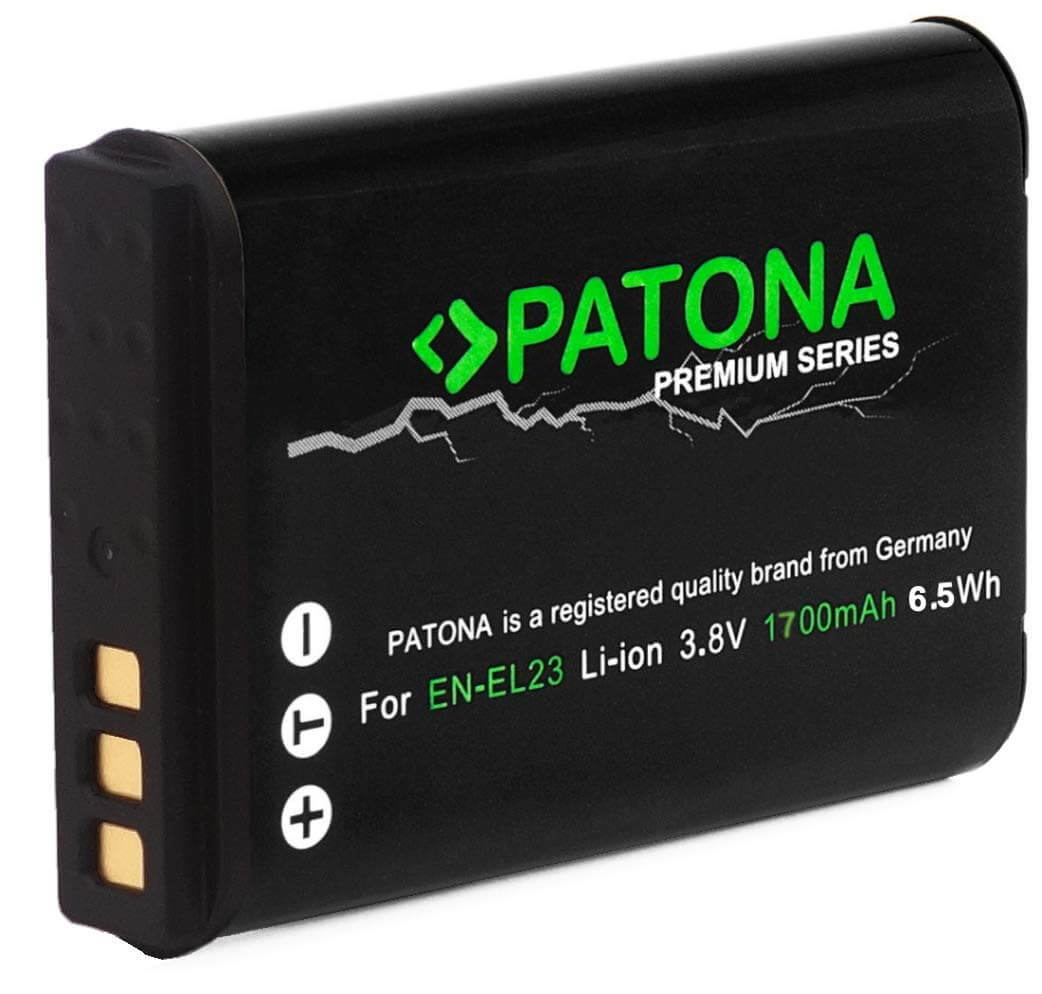 Patona Premium Ersatz für Akku Nikon EN-EL23