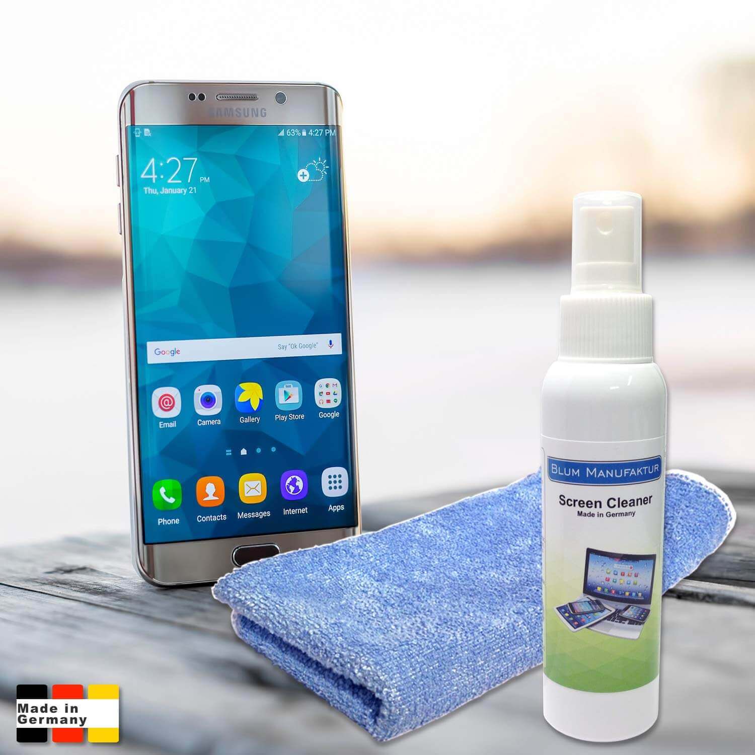 Blum Bildschirmreiniger 100ml + Mikrofasertuch