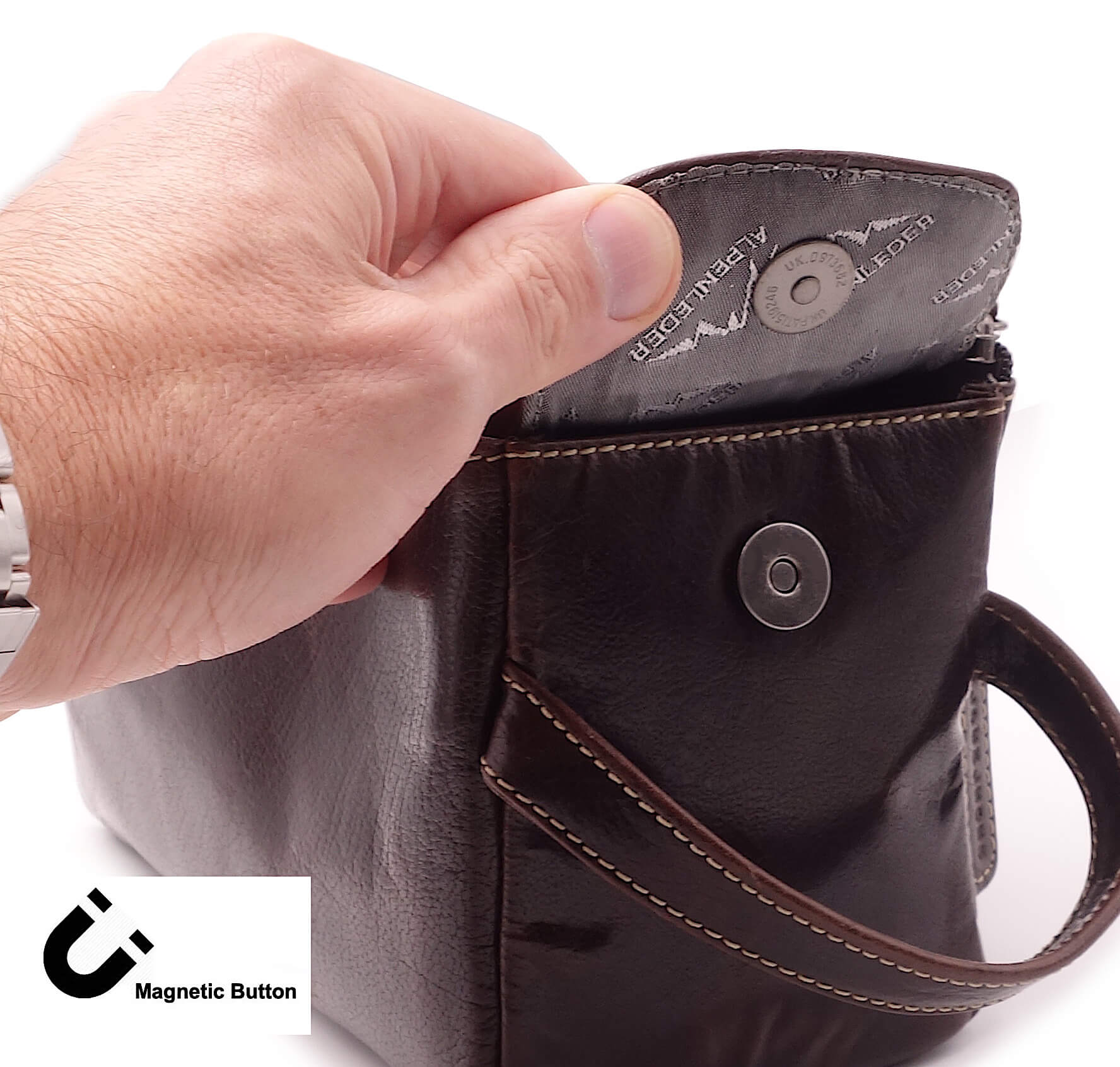 Alpenleder Kulturbeutel Alpenrauschen