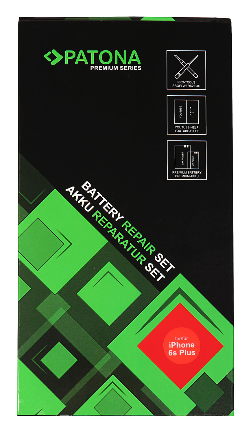 Patona Premium Ersatz für Akku Apple iPhone 6s Plus 616-00042 inkl. Werkzeugset
