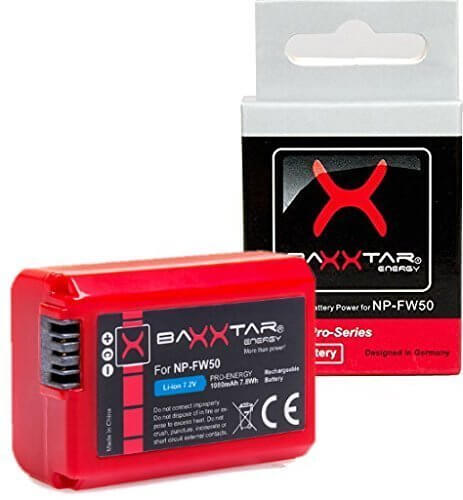 Baxxtar Ersatz für Akku Sony NP-FW50