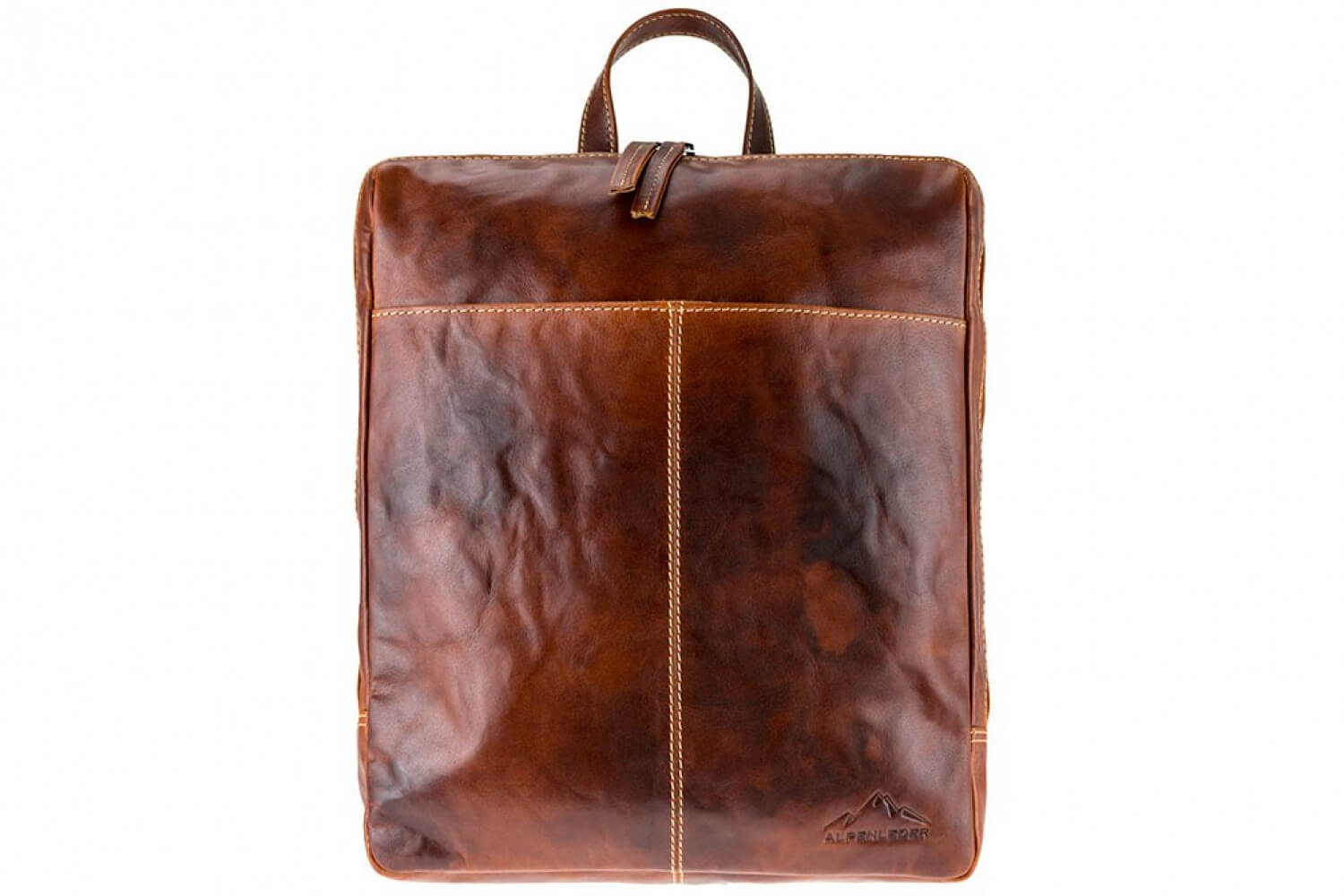 Alpenleder Rucksack Meran cognac