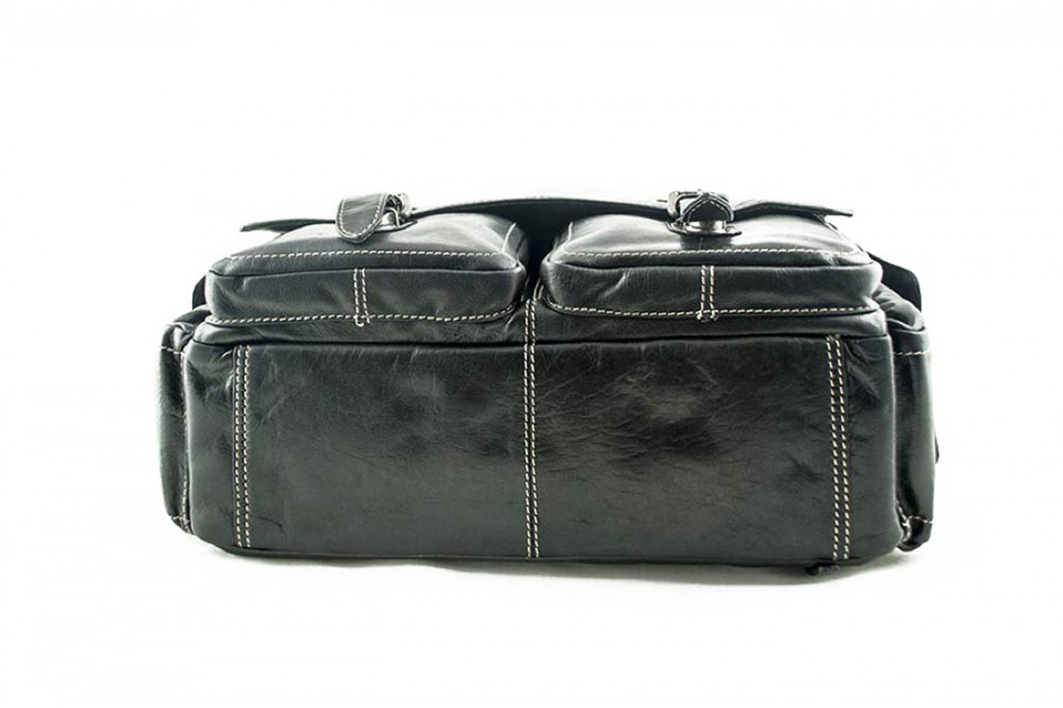 Alpenleder Messenger Bag Aosta Ebenholz