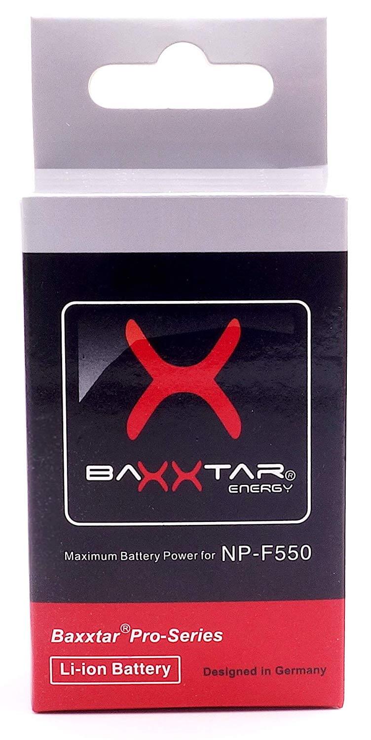 Baxxtar Ersatz für Akku Sony NP-F550