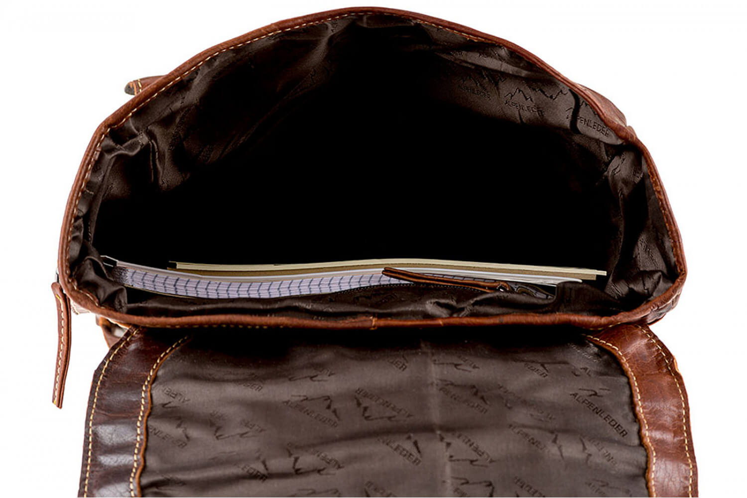 Alpenleder Rucksack Backpack Scrambler cognac