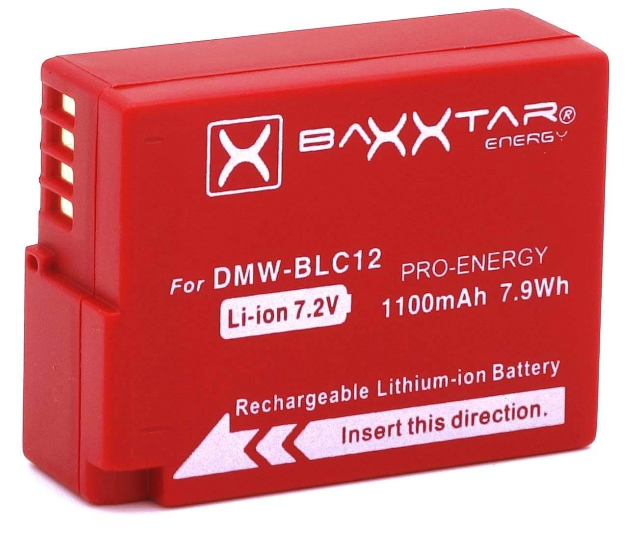Baxxtar Ersatz für Akku Panasonic DMW-BLC12 / Leica BP-DC12
