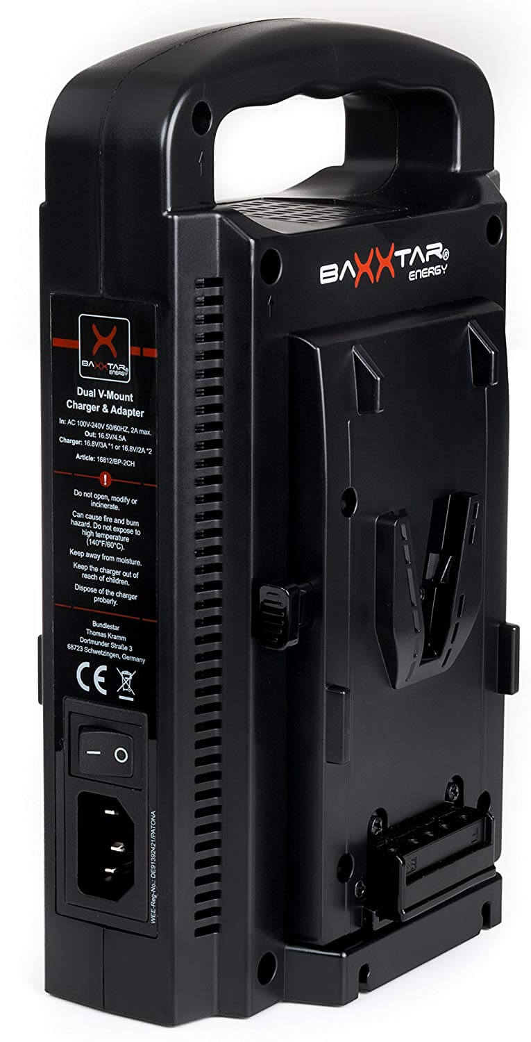 Baxxtar 2Kanal Ladegerät für VMount Akkus