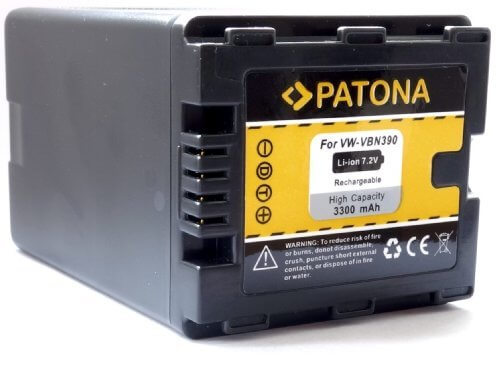 Patona Ersatz für Akku Panasonic VW-VBN390