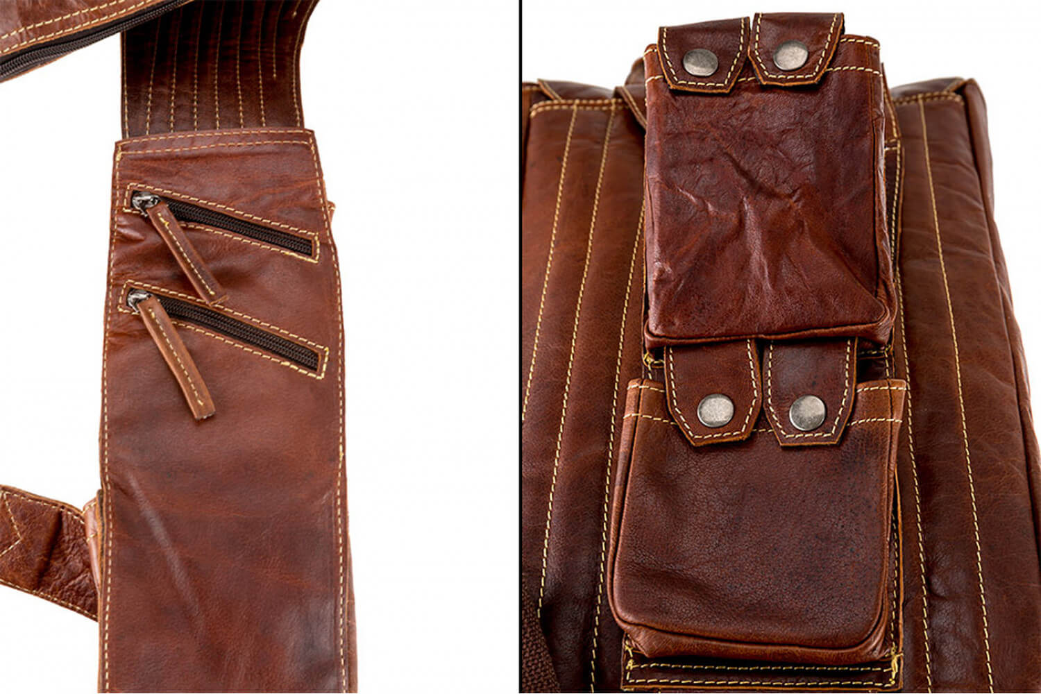 Alpenleder Rucksack Backpack Scrambler cognac