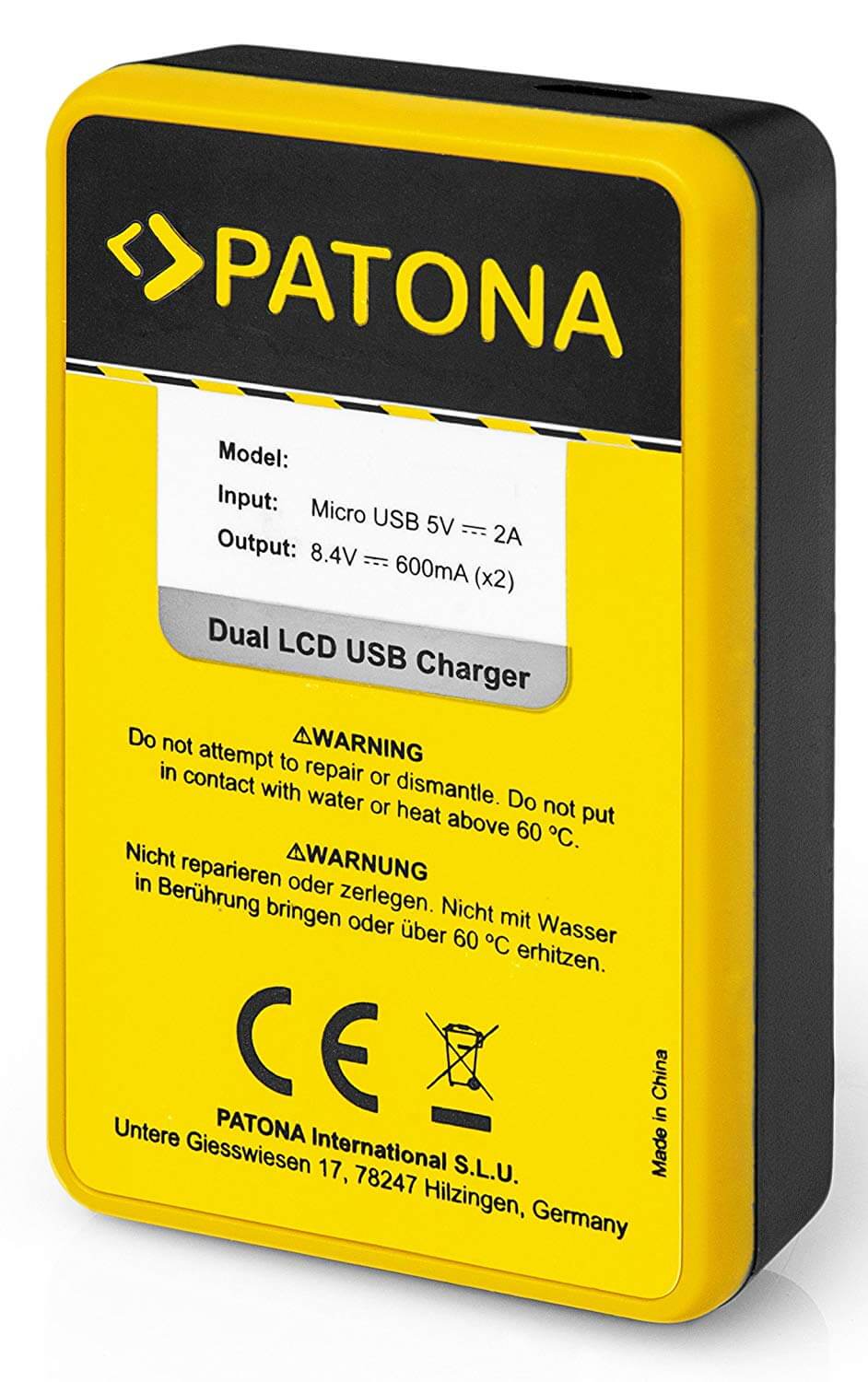 Patona Mini LCD Dual Ladegerät für Akku Sony NP-FW50