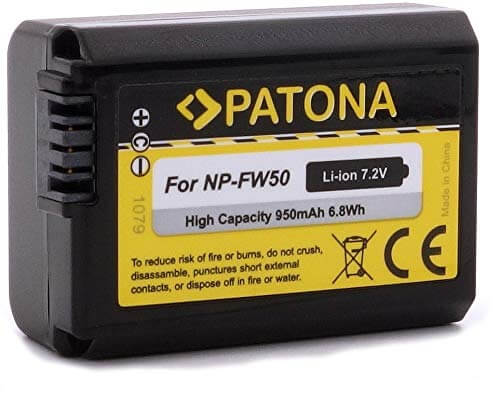 Patona Ersatz für Akku Sony NP-FW50