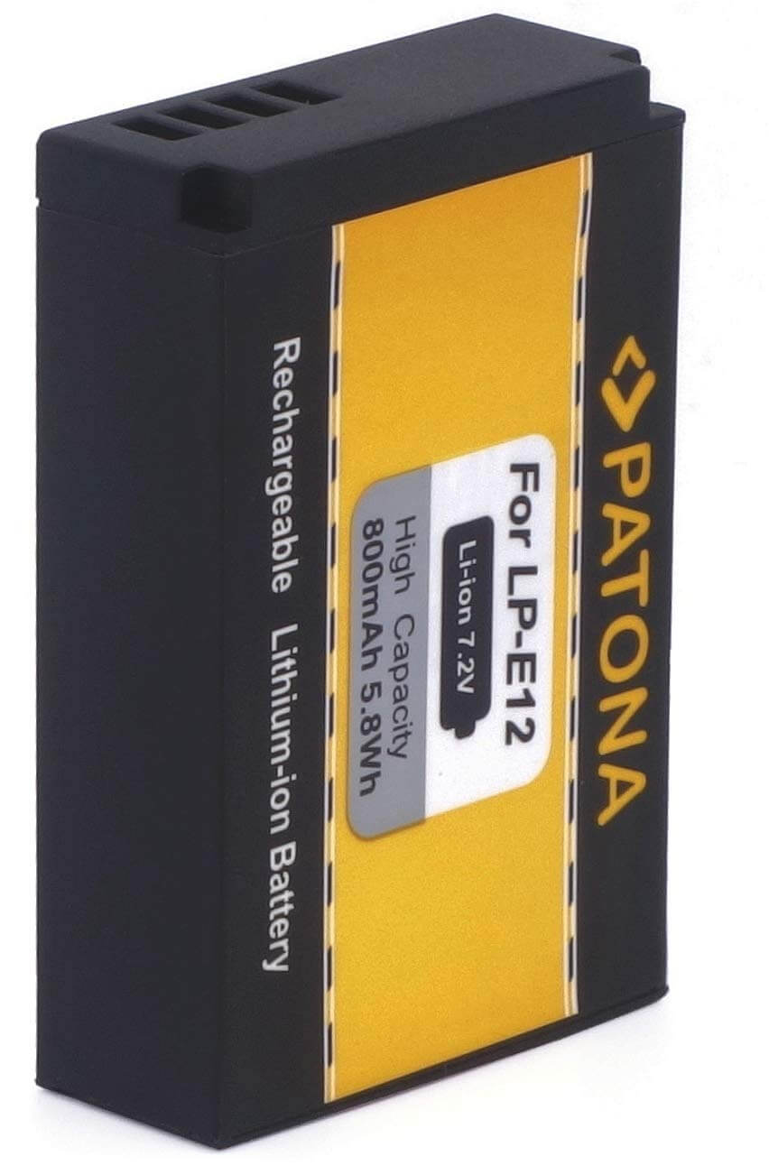 Patona Ersatz für Akku Canon LP-E12