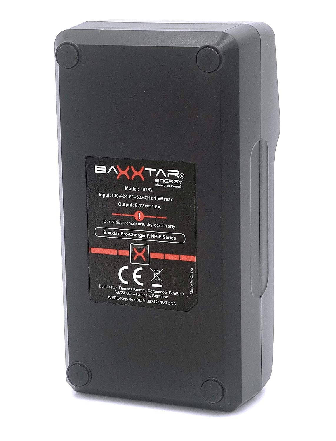 Baxxtar Schnellladegerät für Akku Sony NP-F Serie