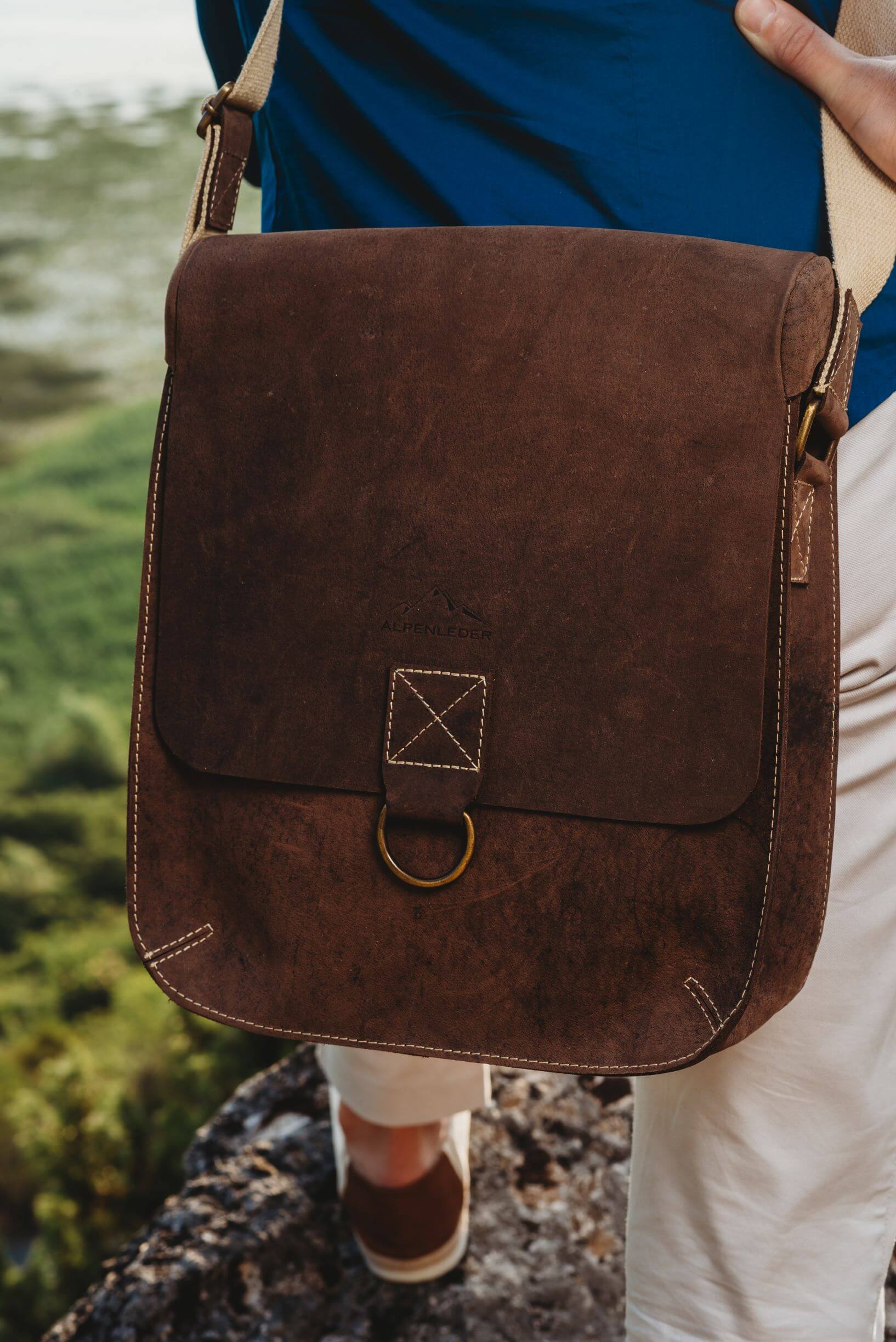 bundlestar alpenleder schultertasche catch all new york coffee